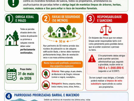 Xesti�n da biomasa en faixas secundarias e parroquias priorizadas.